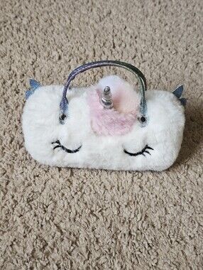 Unicorn Hard Eyeglass / Sunglasses Case Faux Fur - Pink Sunglasses Included